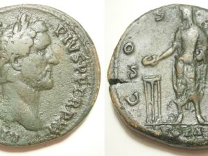Antoninus Pius Æ Sestertius -COS - IIII , S - C, 149/50 AD