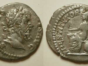 Septimius Severus Zilver Denarius -RESTITVTOR VRBIS- 207 AD