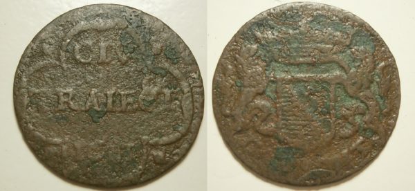 Utrecht Stad Duit 1683 - leuke dubbelslag!