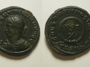 Constantinus II Follis -CAESARVM NOSTRORVM - TSBVII - 302/1 AD