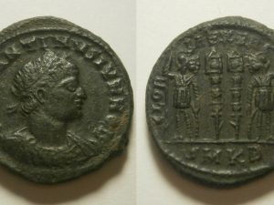 Constantinus II follis -GLORIA EXERCITVS - SMKB - 331/4 AD