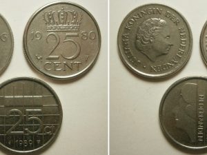 3x 25 cent 1976, 1980, 1989
