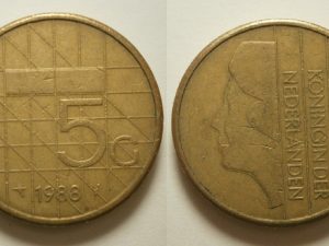 Koningin Beatrix 5 gulden 1988