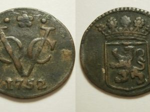 Holland VOC ½ Duit 1752