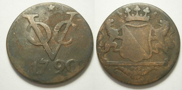 Utrecht VOC Dubbele Duit 1790