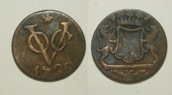 Utrecht VOC Duit 1790 (1840/3) mmt ster