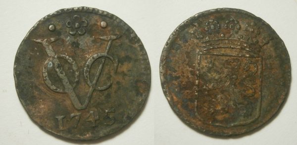 Holland VOC Duit 1745