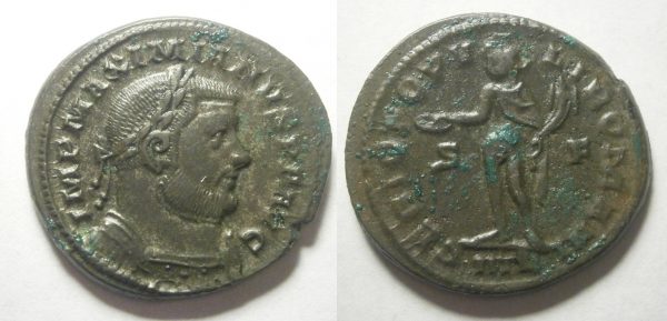 Maximianus Follis -GENIO POPVLI ROMANI- 303/5 AD - IITR