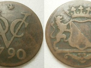 Utrecht VOC Dubbele Duit 1790