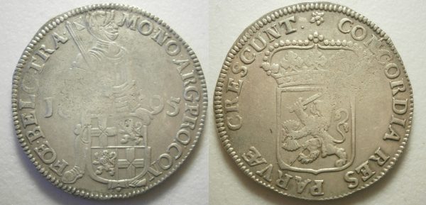 Utrecht Dukaat 1695 Zilver - P+